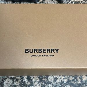 Burberry high top sneaker bright red